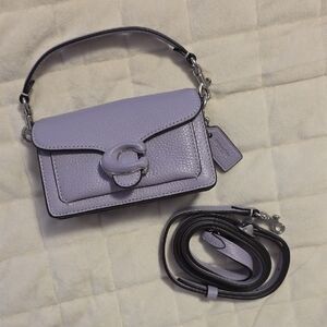 Coach Tabby Mini Light Purple Leather Crossbody Bag